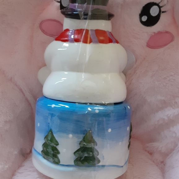Adorable snowman cookie jar - Picture 4 of 5